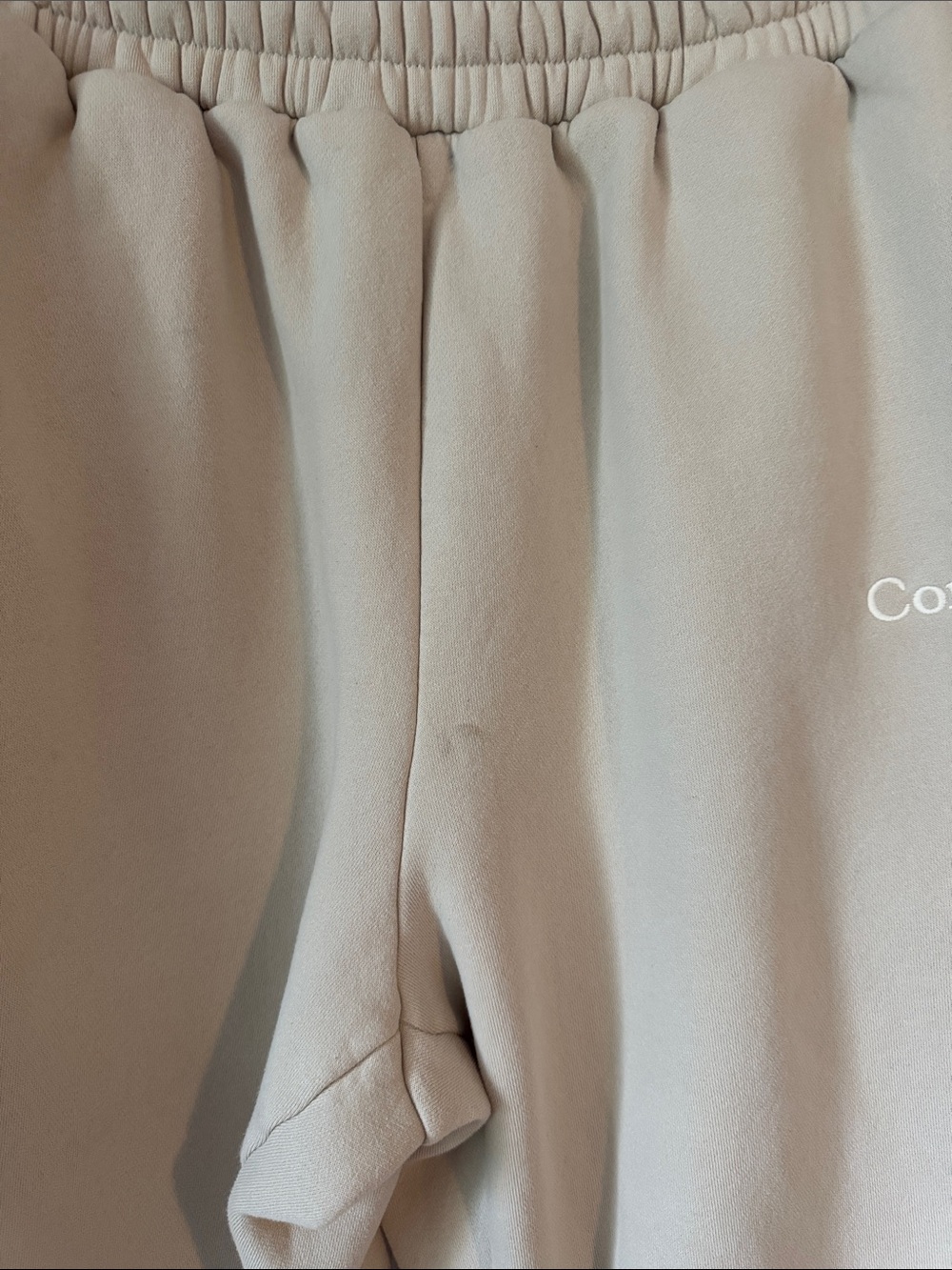 Comfort Women’s Cream Jogger Sweatpants Size M - Picture 5 of 15
